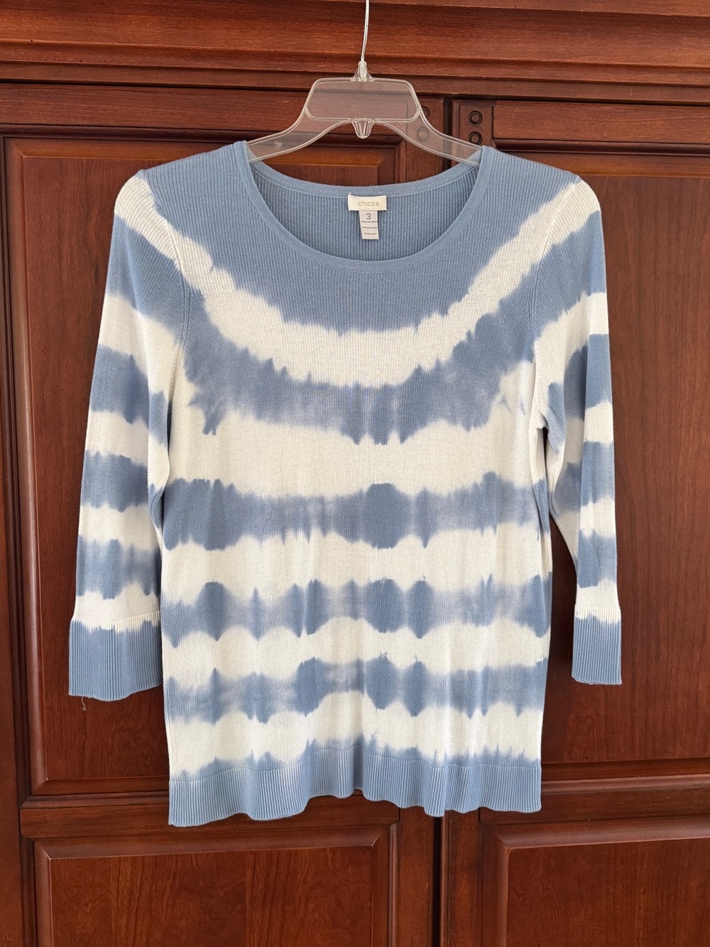 Chico’s light,  3/4th sleeve sweater, size 3(Chico’s)
